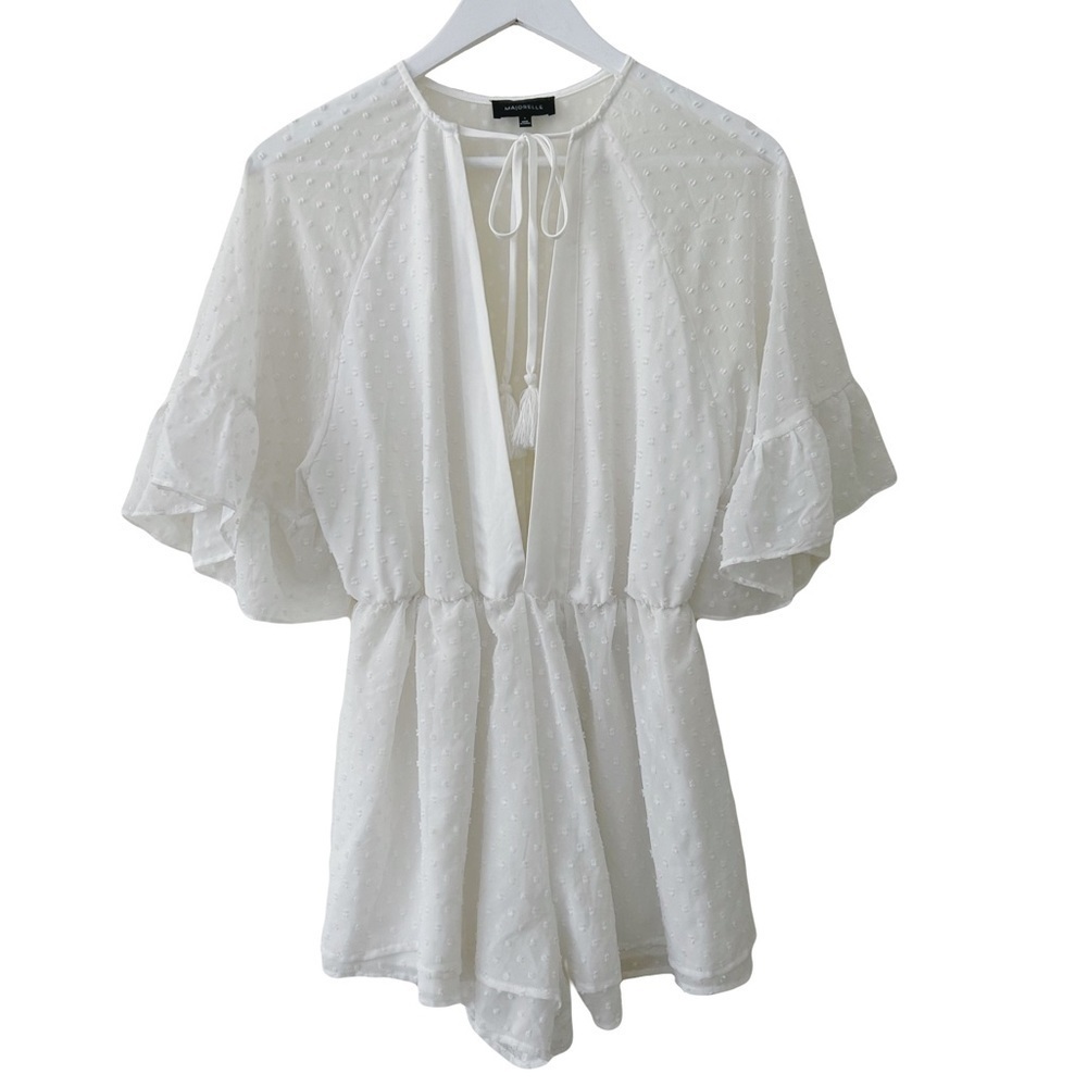 Majorelle Swiss Dot Courtney Romper Sz S